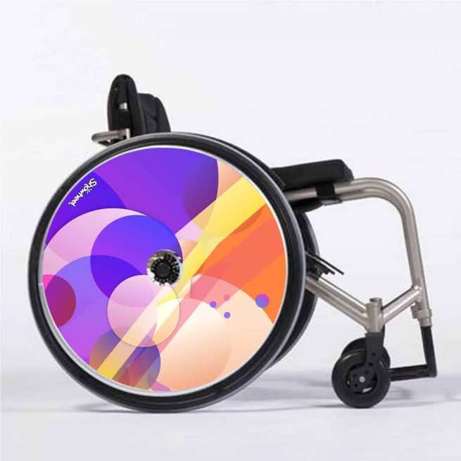 Abstract purple circle