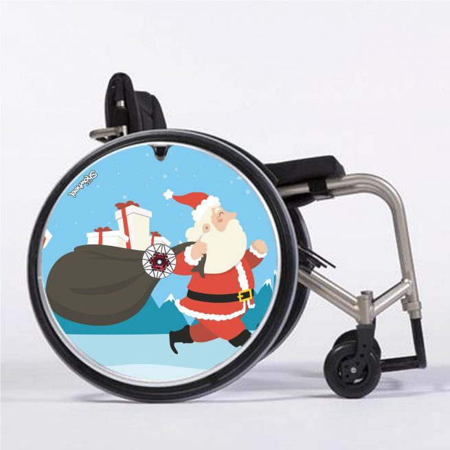 Santa running