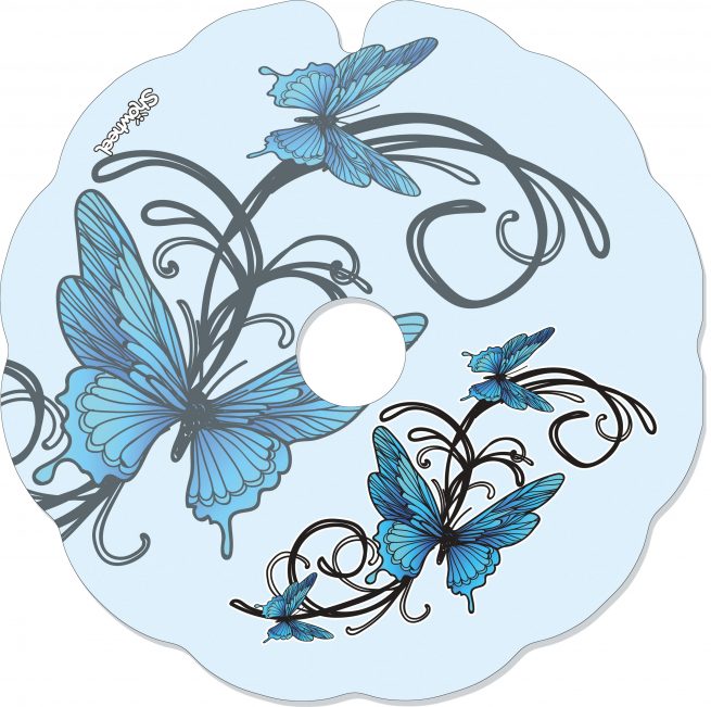 Blue butterfly arabesque - Image 2