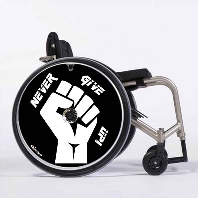 Never give up ! black